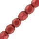 Czech Fire polished faceted glass beads 4mm Lava red